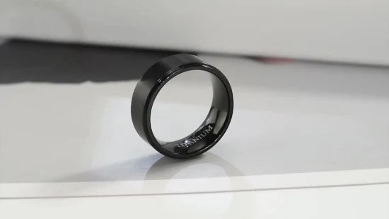 Anello nuziale in titanio puro con cinturino in titanio IP gioielli di moda per uomo Tr2025